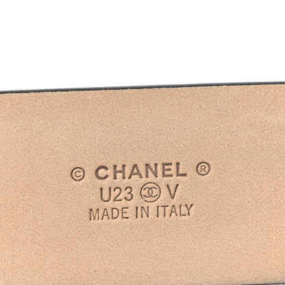 Chanel Calfskin Belt 95 38 Black 4 of 6