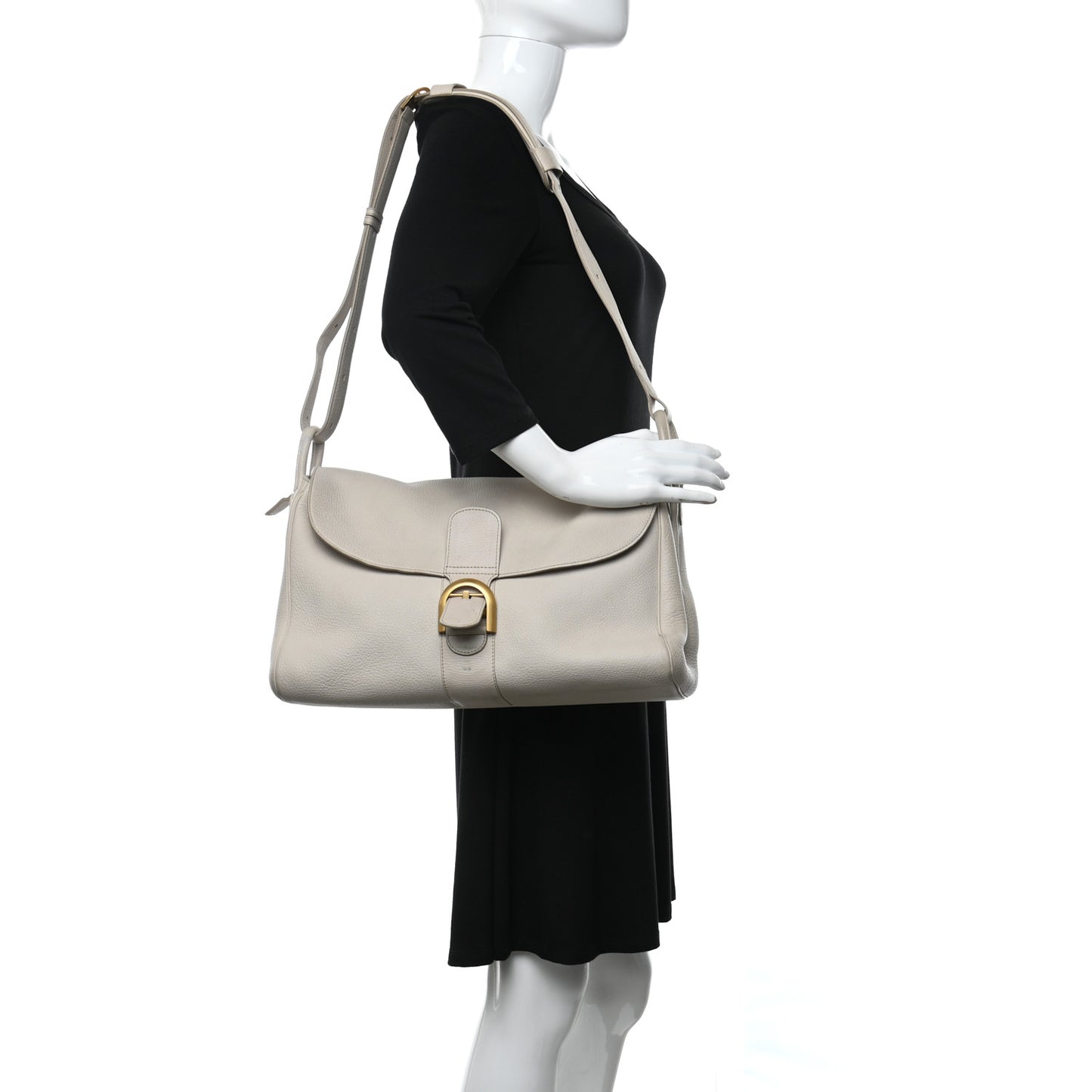 Calfskin Brillant Besace Beige