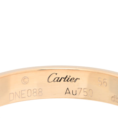 Cartier 18K Yellow Gold 3.5mm LOVE Wedding Band Ring 56 7.5 4 of 4