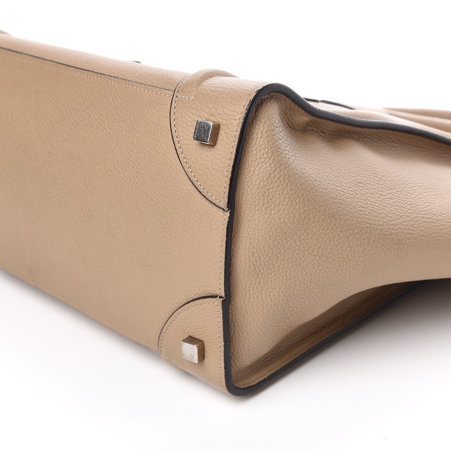 Drummed Calfskin Mini Luggage Dune