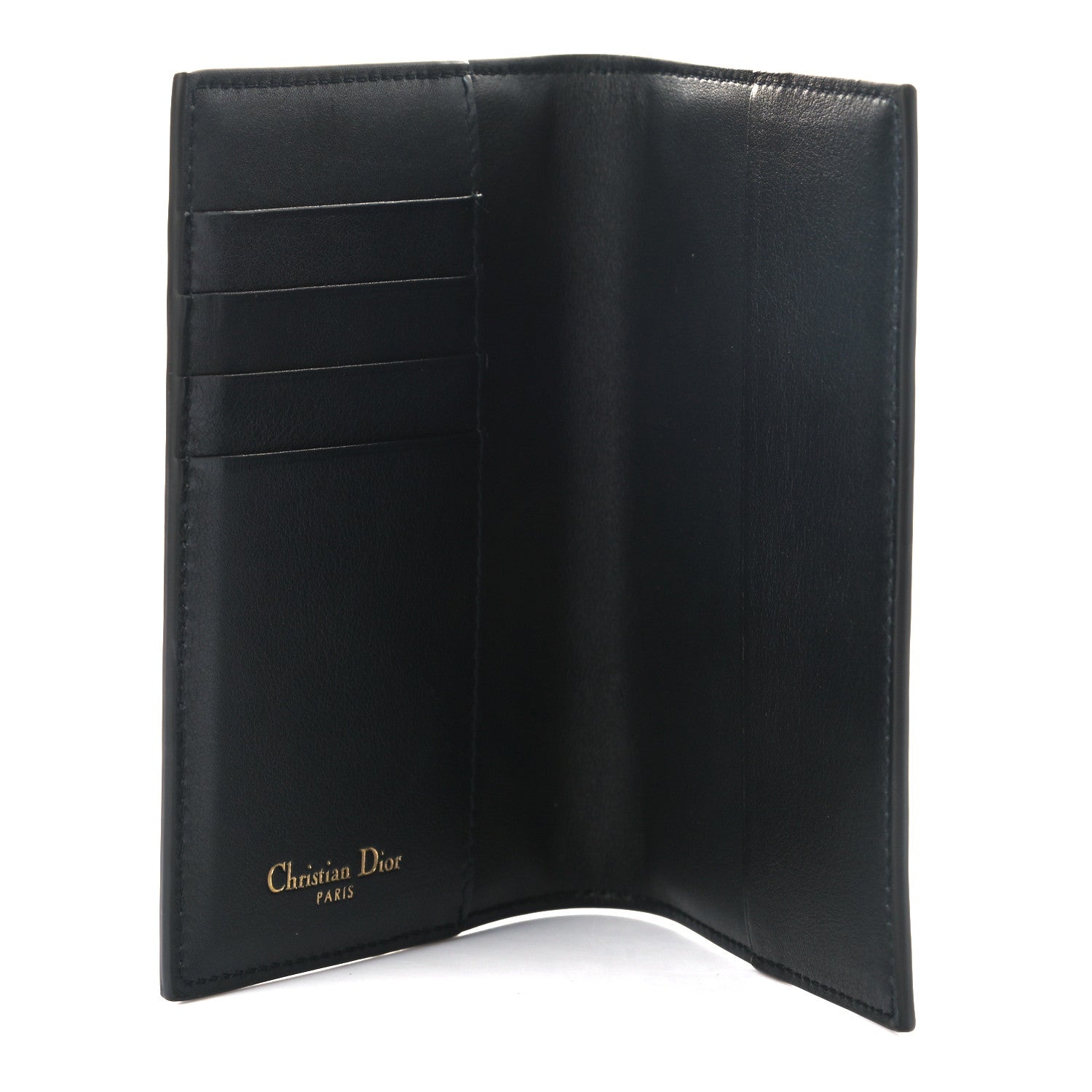 Christian Dior Calfskin Oblique Passport Holder Blue 5 of 7