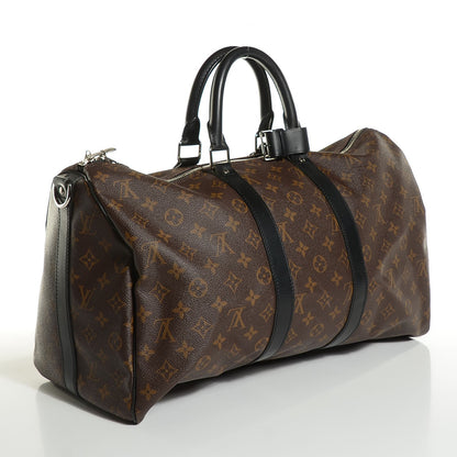 Louis Vuitton Monogram Macassar Keepall Bandouliere 45 3 of 7