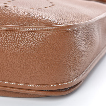 Hermes Taurillon Clemence Evelyne III GM Gold 11 of 13
