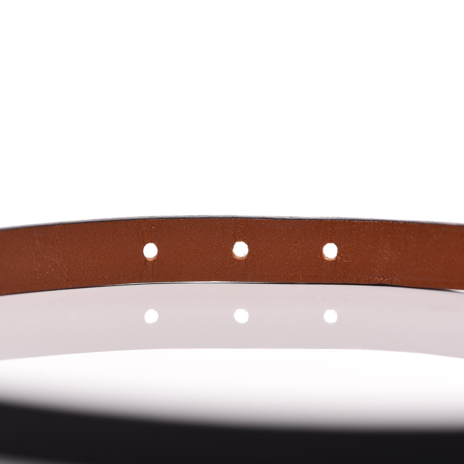 Hermes Chamonix Tadelakt Behapi Double Tour Reversible Bracelet T1 Black Fauve 5 of 7