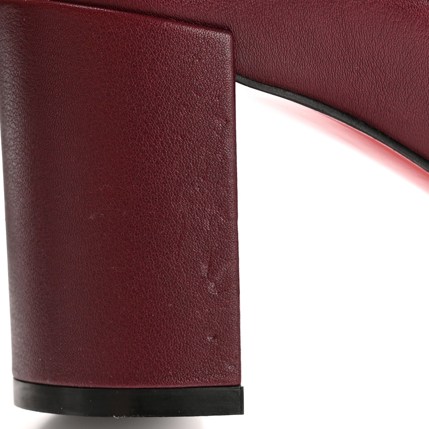 Calfskin Out Line Spike Lug 70 Boots 38 Bordeaux