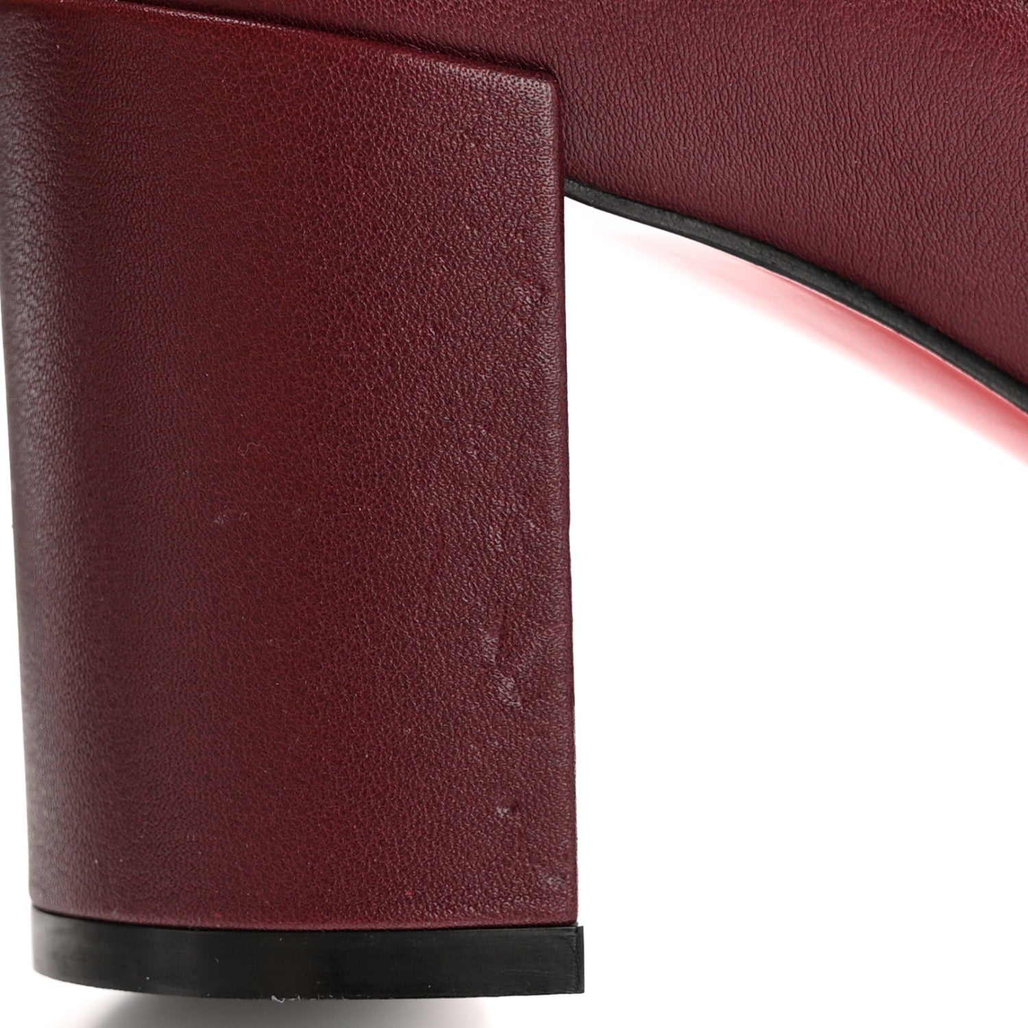 Christian Louboutin Calfskin Out Line Spike Lug 70 Boots 38 Bordeaux 8 of 12