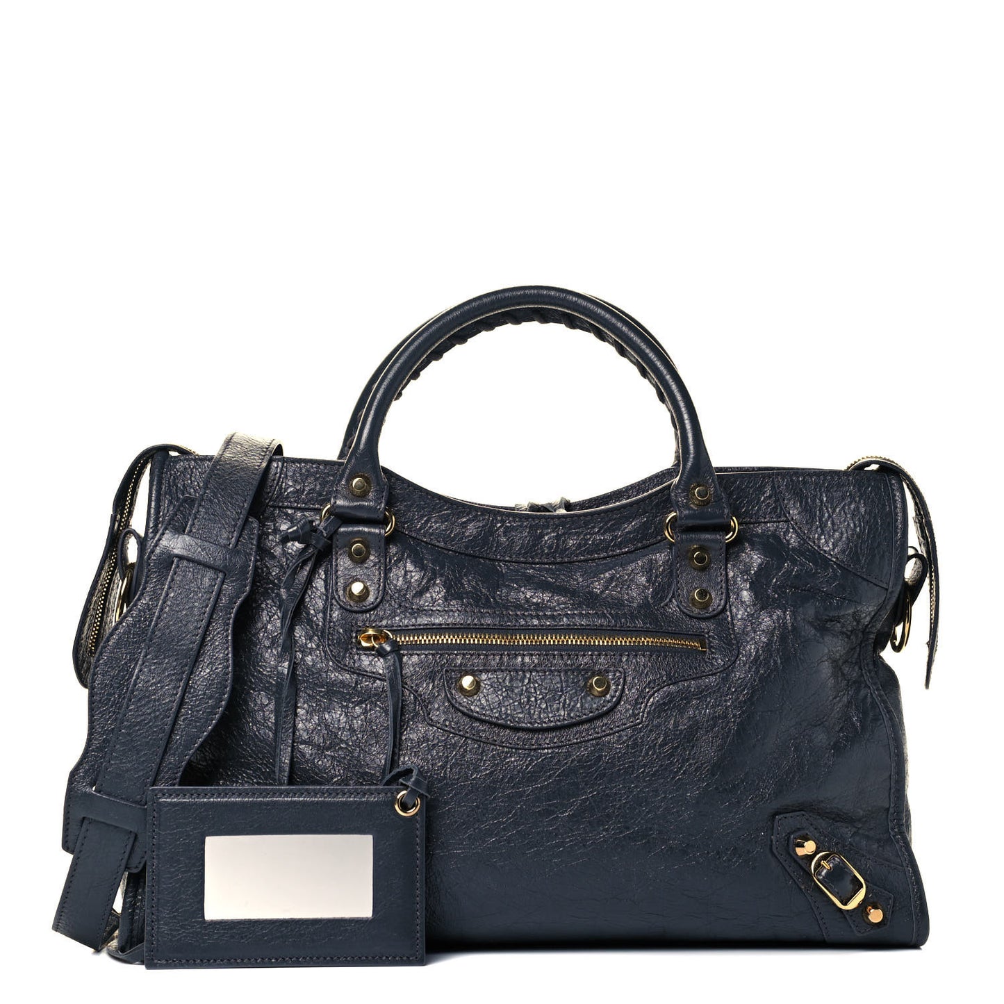Agneau Classic Gold Hardware City Gris Fossile Anthracite