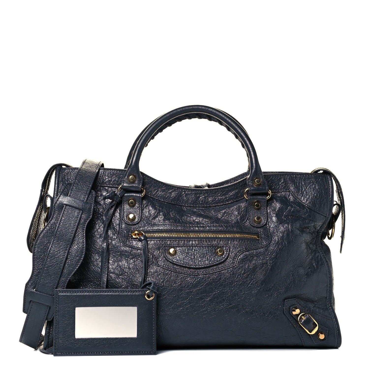 Balenciaga Agneau Classic Gold Hardware City Gris Fossile Anthracite 1 of 9