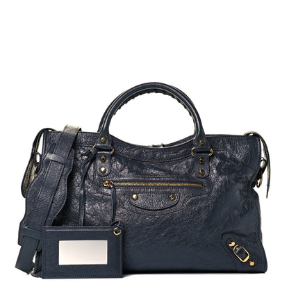 Balenciaga Agneau Classic Gold Hardware City Gris Fossile Anthracite 1 of 9