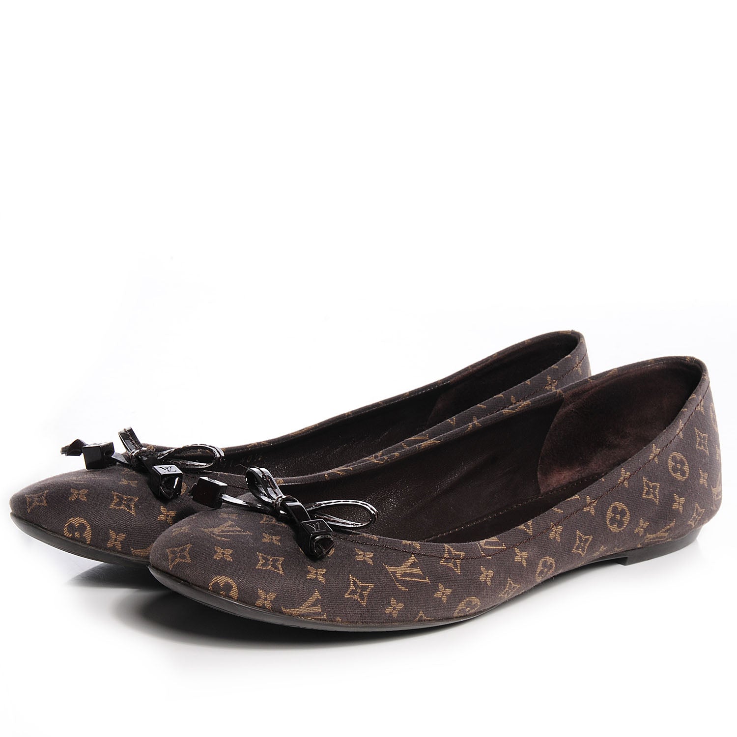 Louis Vuitton Monogram Canvas Idylle Debbie Ballerina Flats 40.5 Fusain 3 of 9