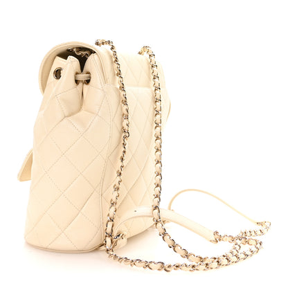 Chanel Caviar Quilted Backpack Bag White 3 of 10