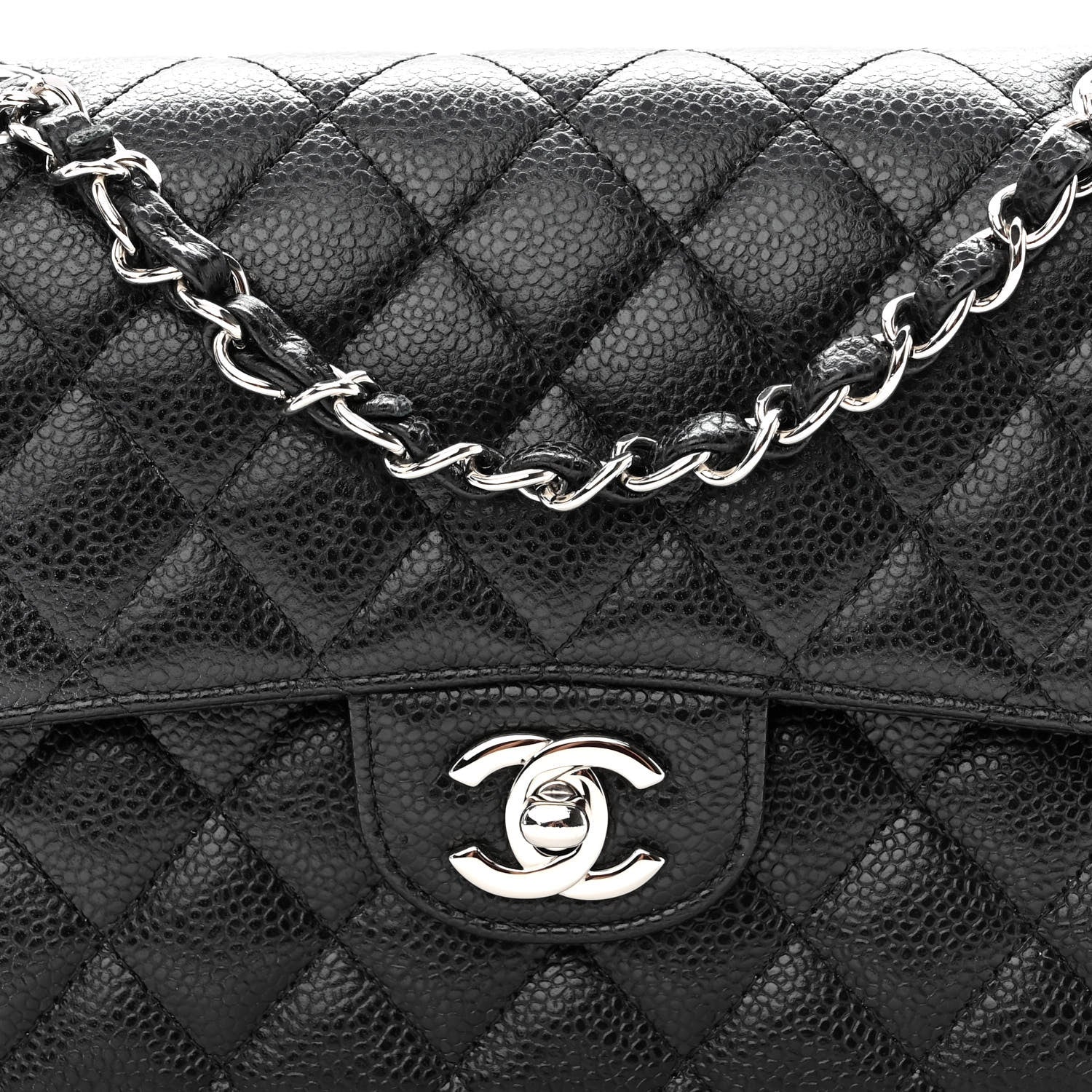 Chanel Caviar Quilted Small Double Flap Black 8 of 10