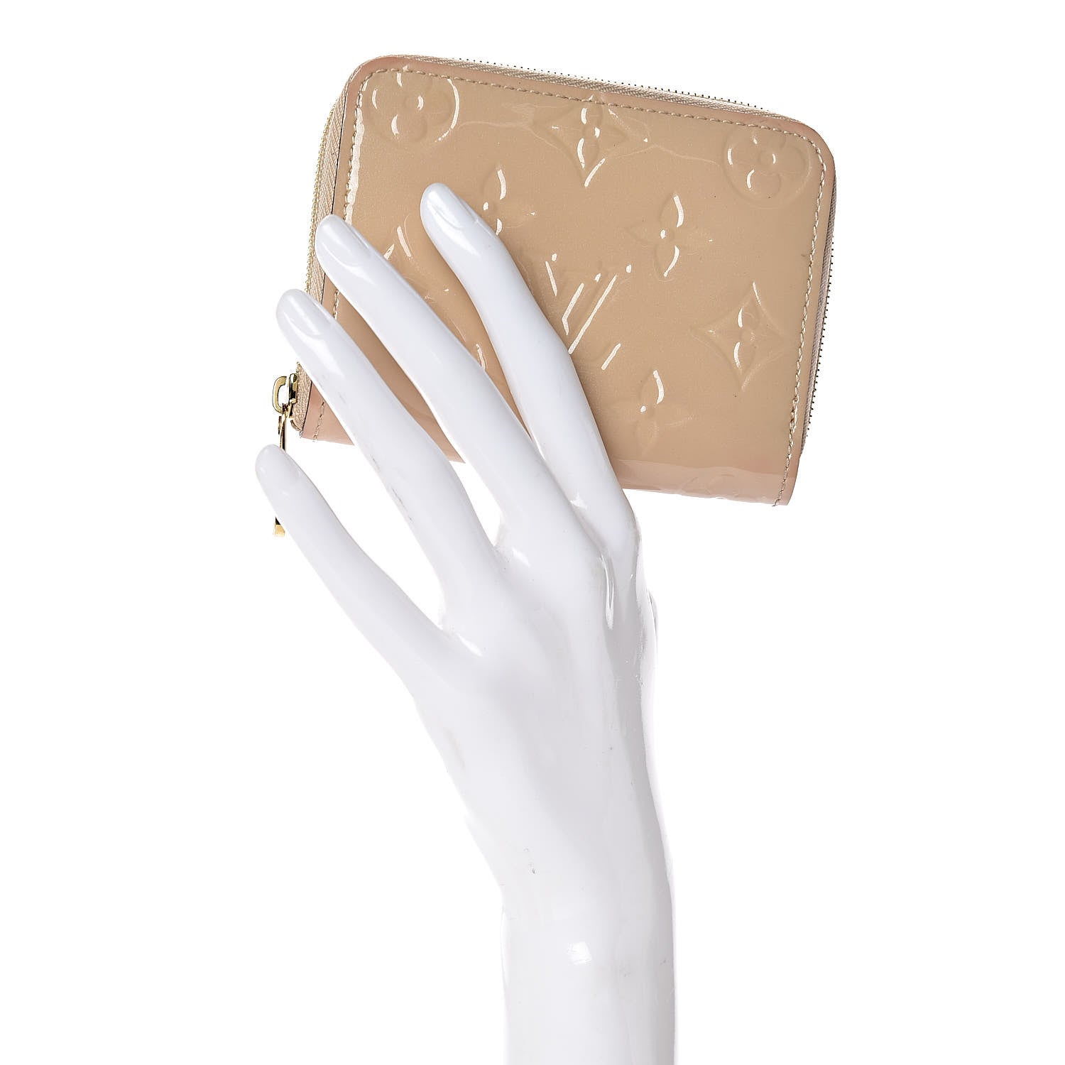 Louis Vuitton Vernis Zippy Coin Purse Beige Poudre 2 of 16