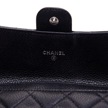 Chanel Caviar Quilted Small Flap Wallet Black 10 of 12