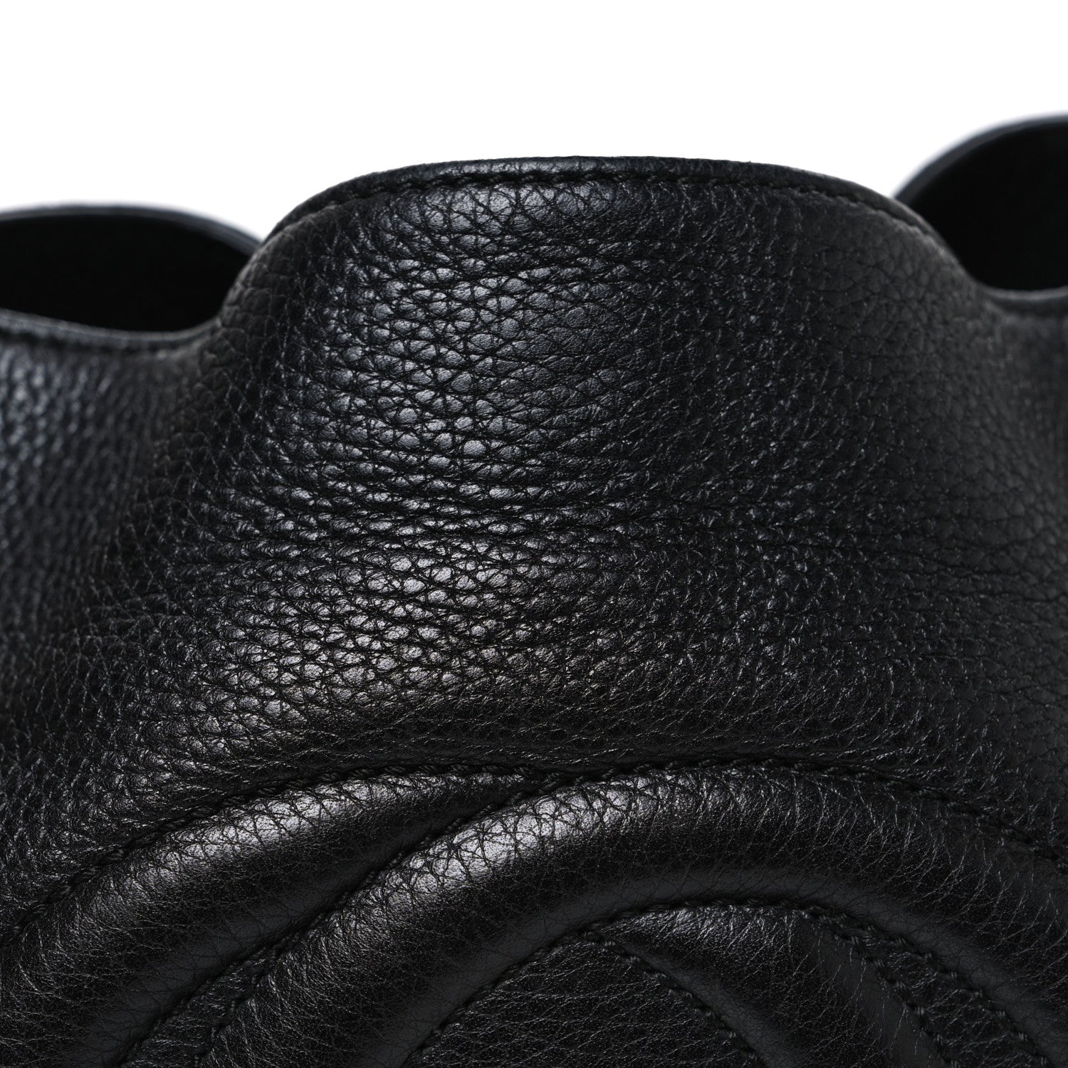 Gucci Pebbled Calfskin Medium Soho Chain Shoulder Bag Black 8 of 10