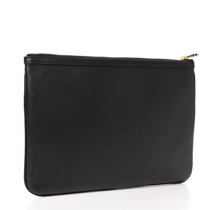 Gucci Calfskin Large Ophidia Pouch Clutch Black 2 of 7