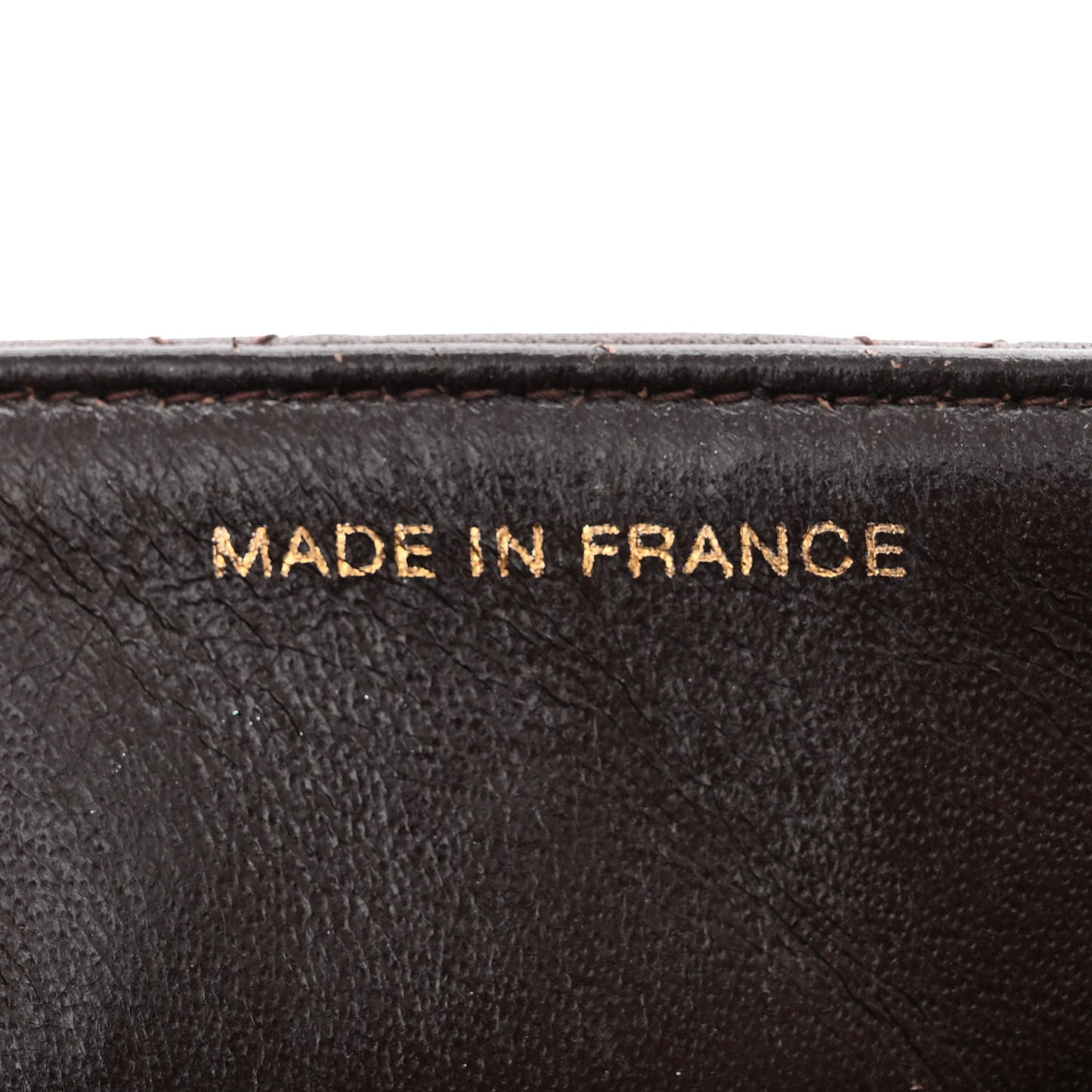 Lambskin Quilted Mini Square Flap Bag Dark Brown