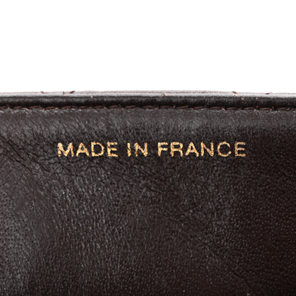 Chanel Lambskin Quilted Mini Square Flap Bag Dark Brown 7 of 13