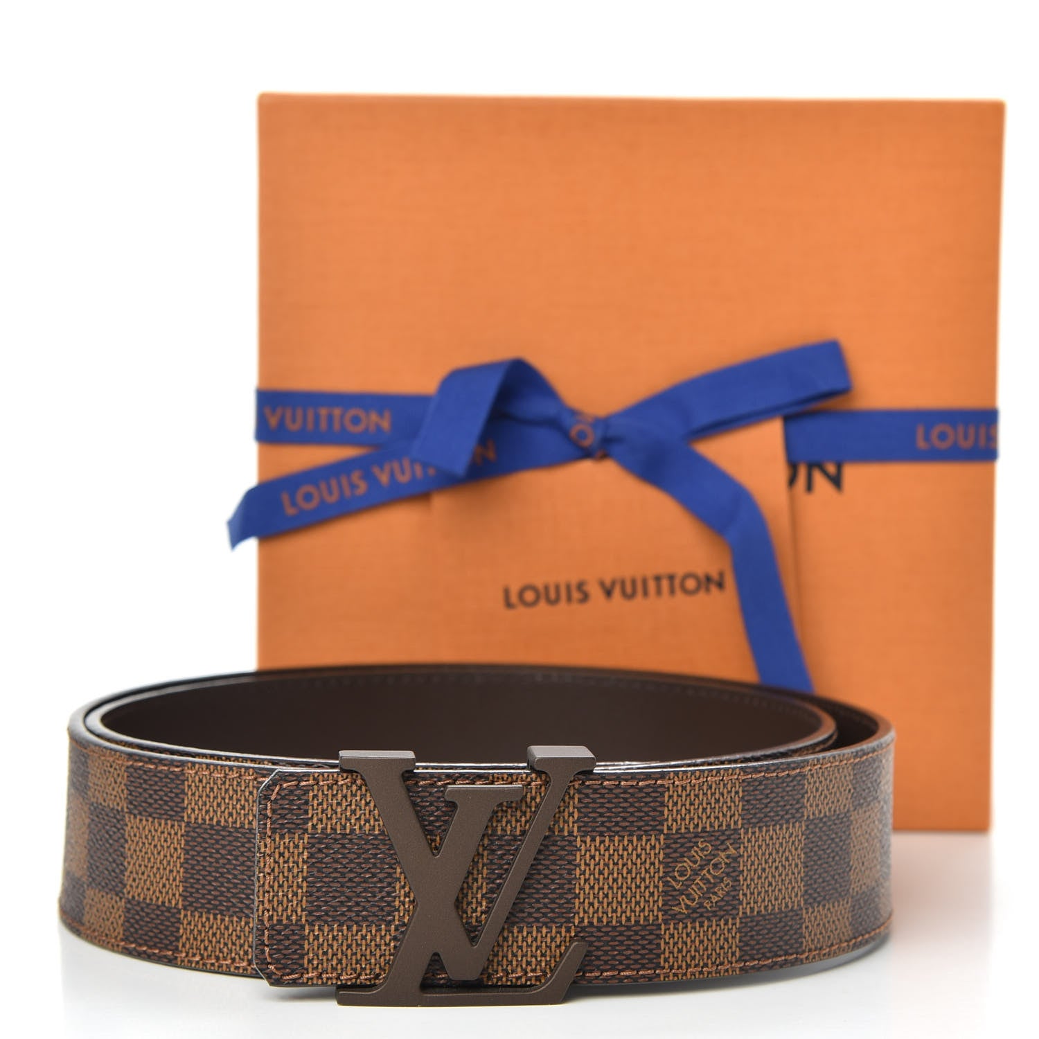 Louis Vuitton Damier Ebene 40mm LV Initiales Belt 90 36 6 of 6