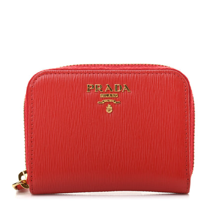 Prada Vitello Move Metal Coin Purse Lacca 1 of 6
