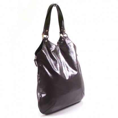 Saint Laurent Patent Tribute Tote Taupe 3 of 10