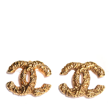 Chanel CC Clip On Earrings Gold 1 of 4