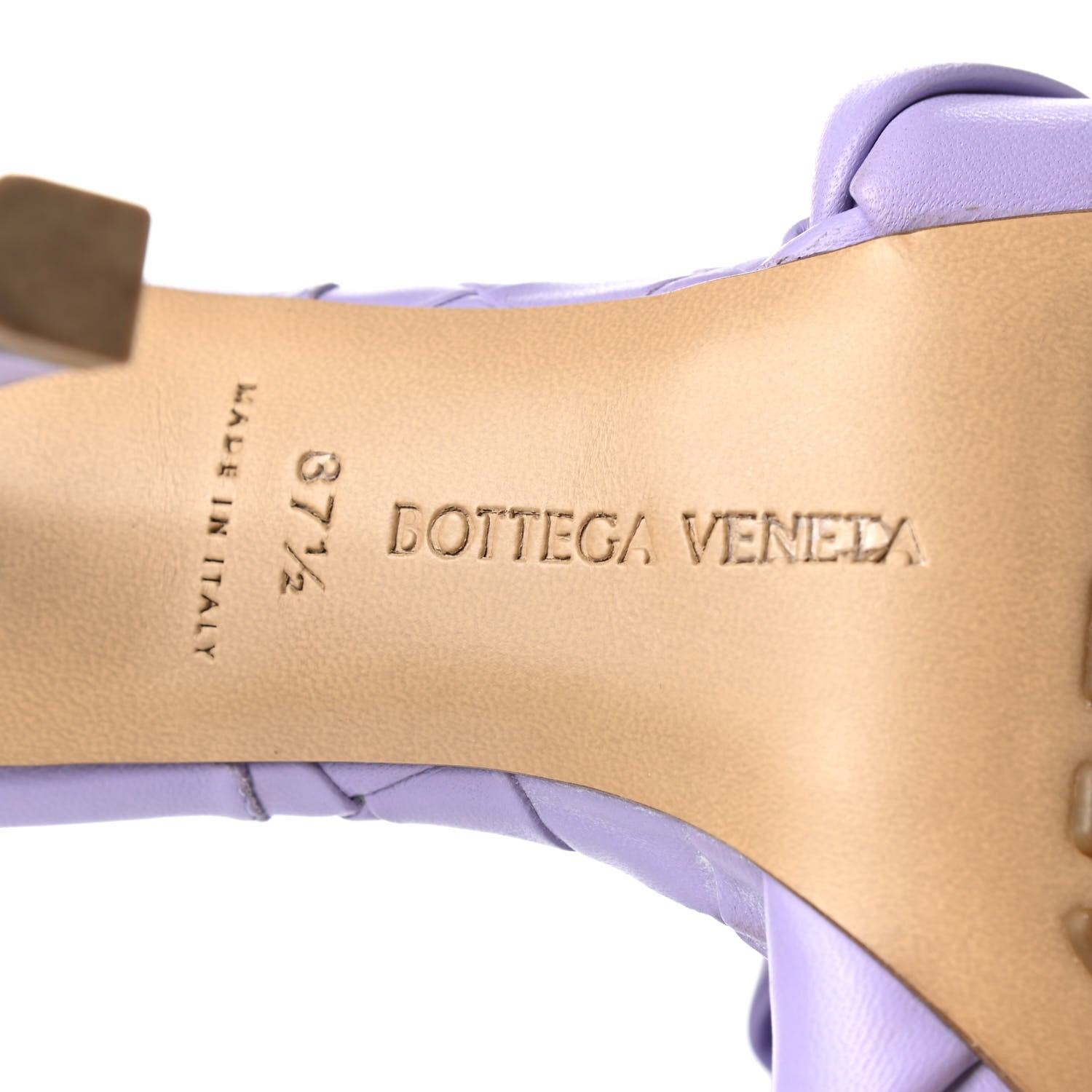 Bottega Veneta Nappa Maxi Intrecciato Lido Mule Sandals 37.5 Wisteria 7 of 10
