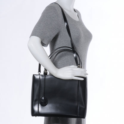 Christian Dior Leather Large Malice Tote Black 2 of 8
