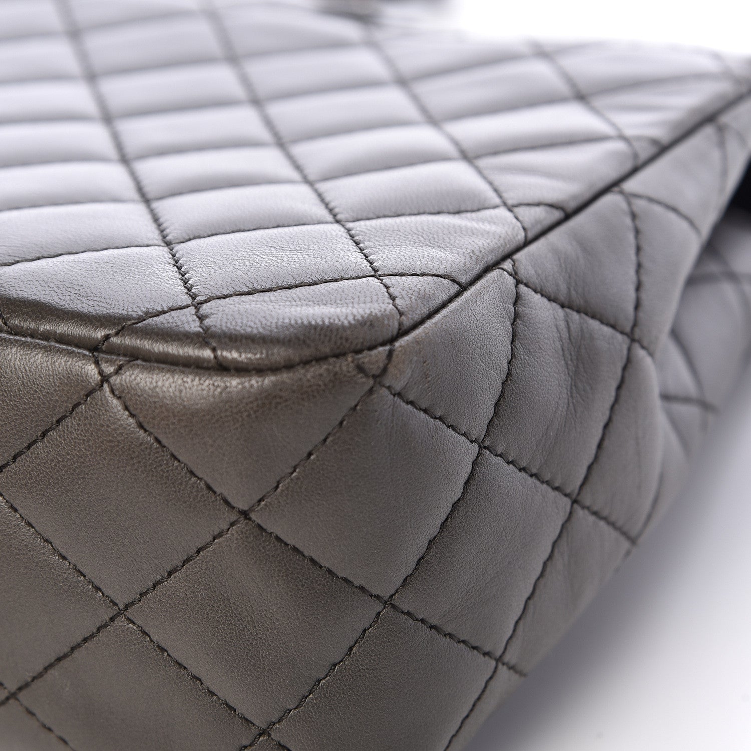 Chanel Lambskin Quilted Elementary Chic Flap Grey 11 of 18