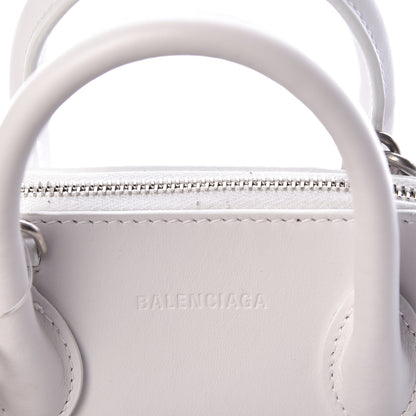 Balenciaga Calfskin Lipstick Logo XXS Ville Top Handle Bag White 8 of 13