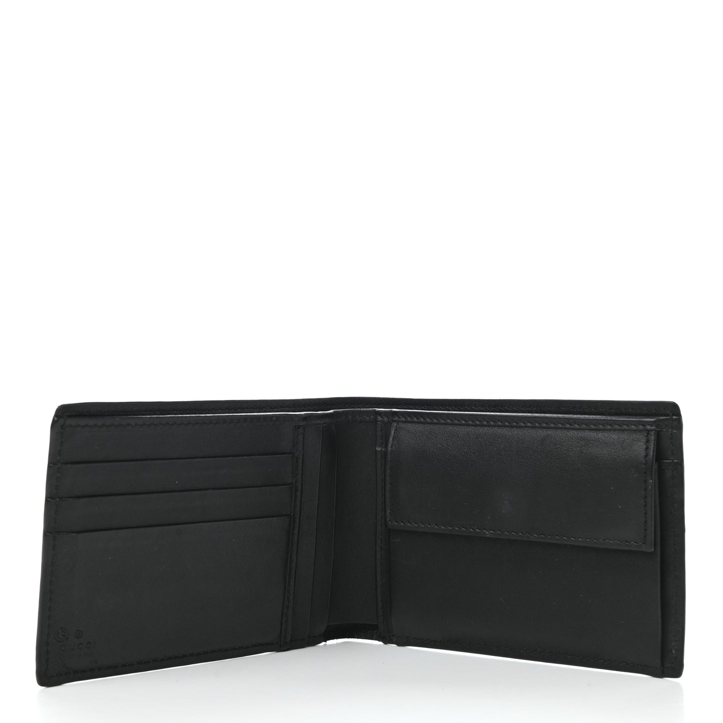 Microguccissima Bi-Fold Wallet Black