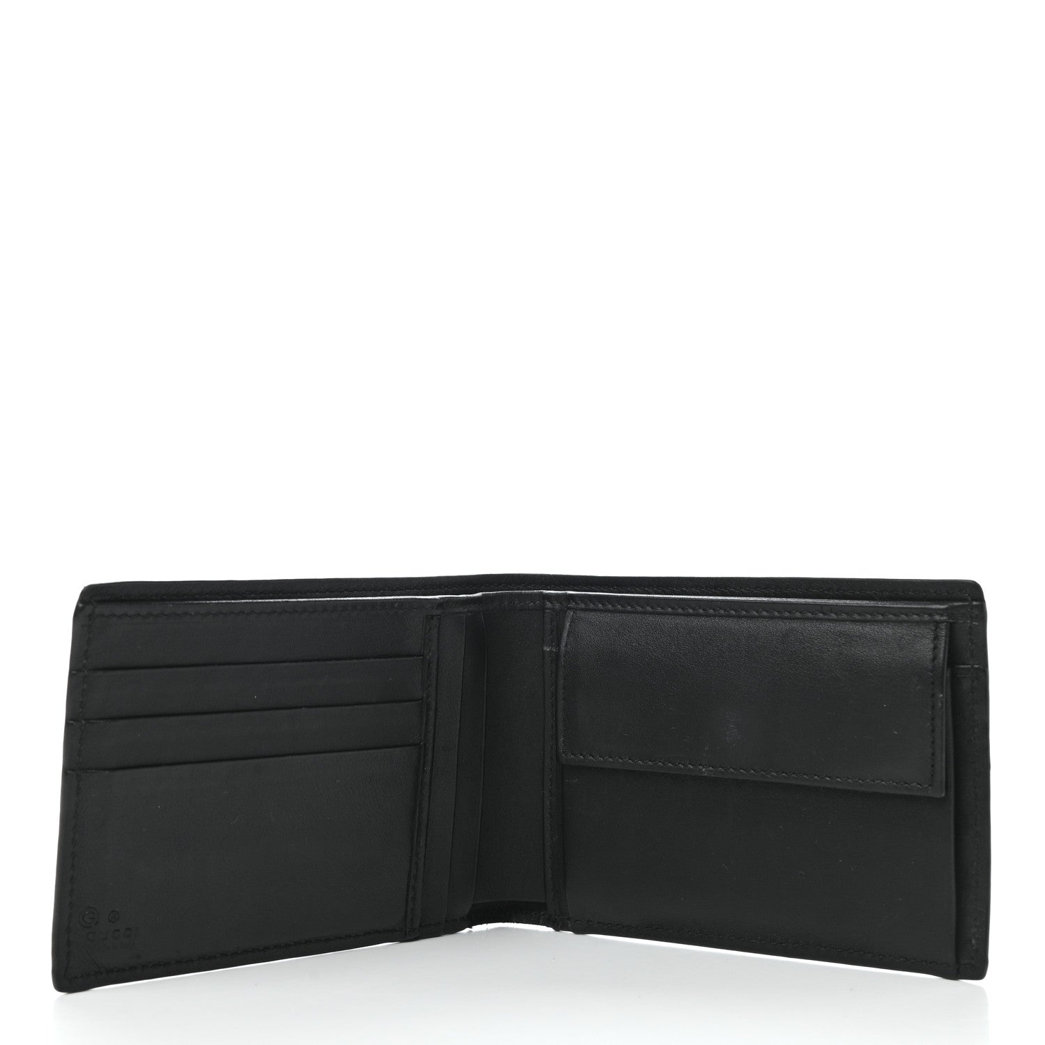 Gucci Microguccissima Bi-Fold Wallet Black 5 of 9