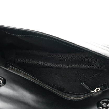 Gucci Calfskin Matelasse Monochrome Small GG Marmont Shoulder Bag Black 5 of 11
