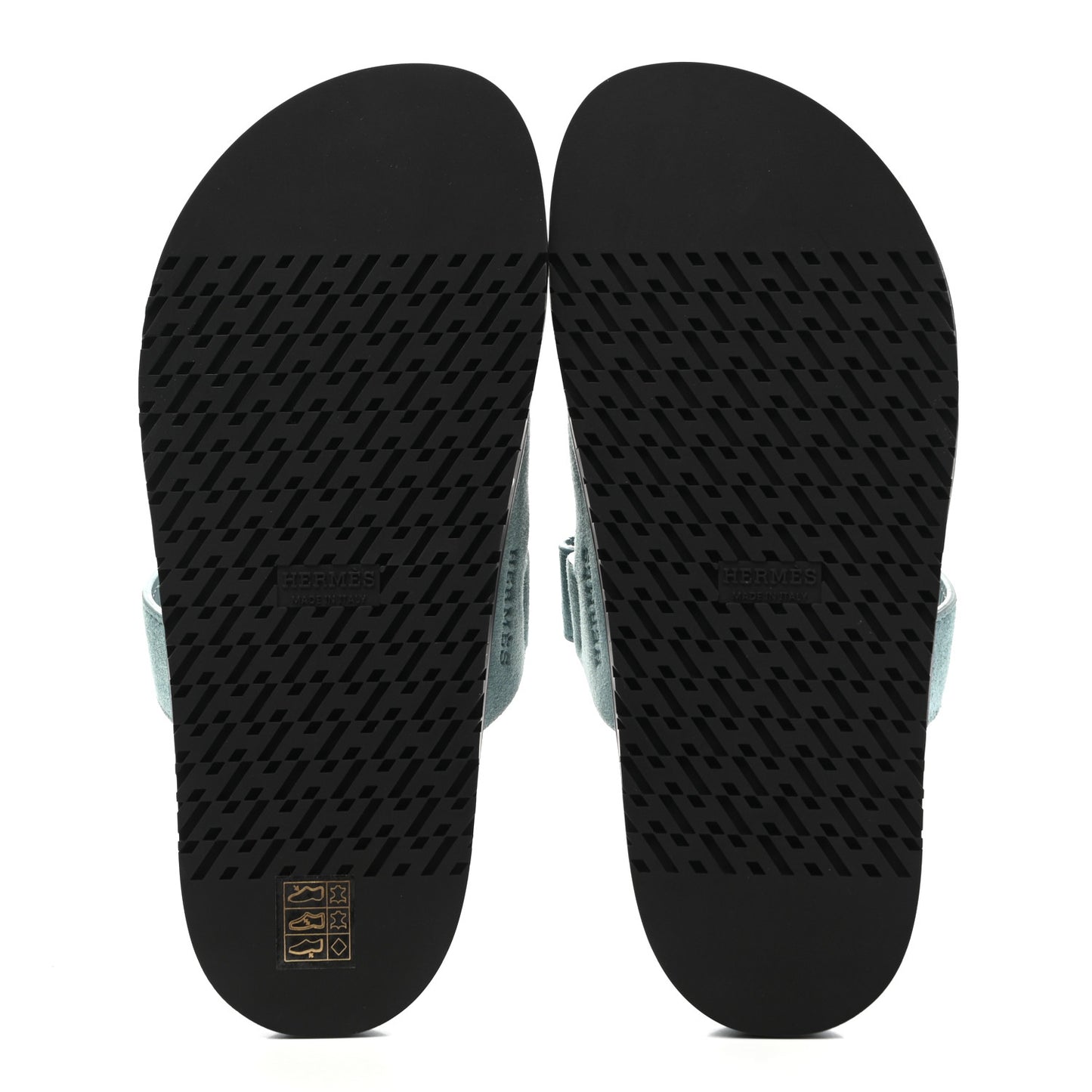 Suede Goatskin Womens Chypre Sandals 39 Vert d'eau