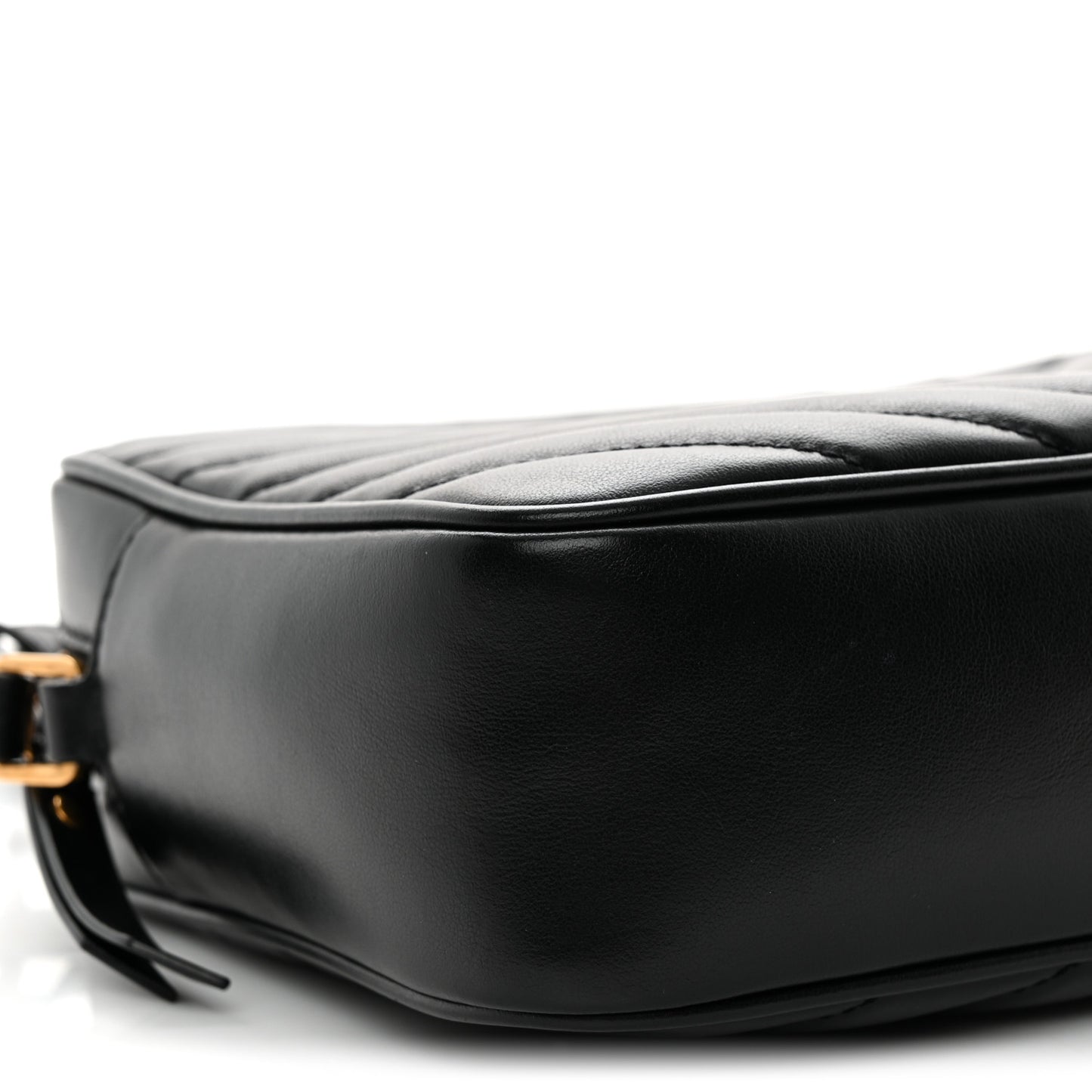 Calfskin Matelasse Monogram Lou Camera Bag Black