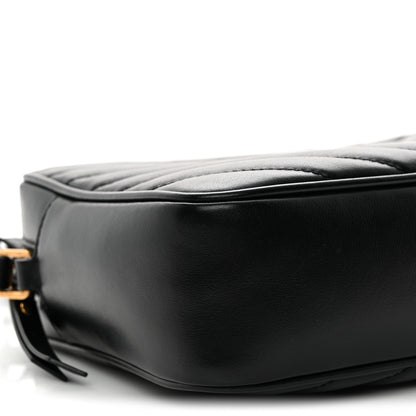 Saint Laurent Calfskin Matelasse Monogram Lou Camera Bag Black 10 of 12