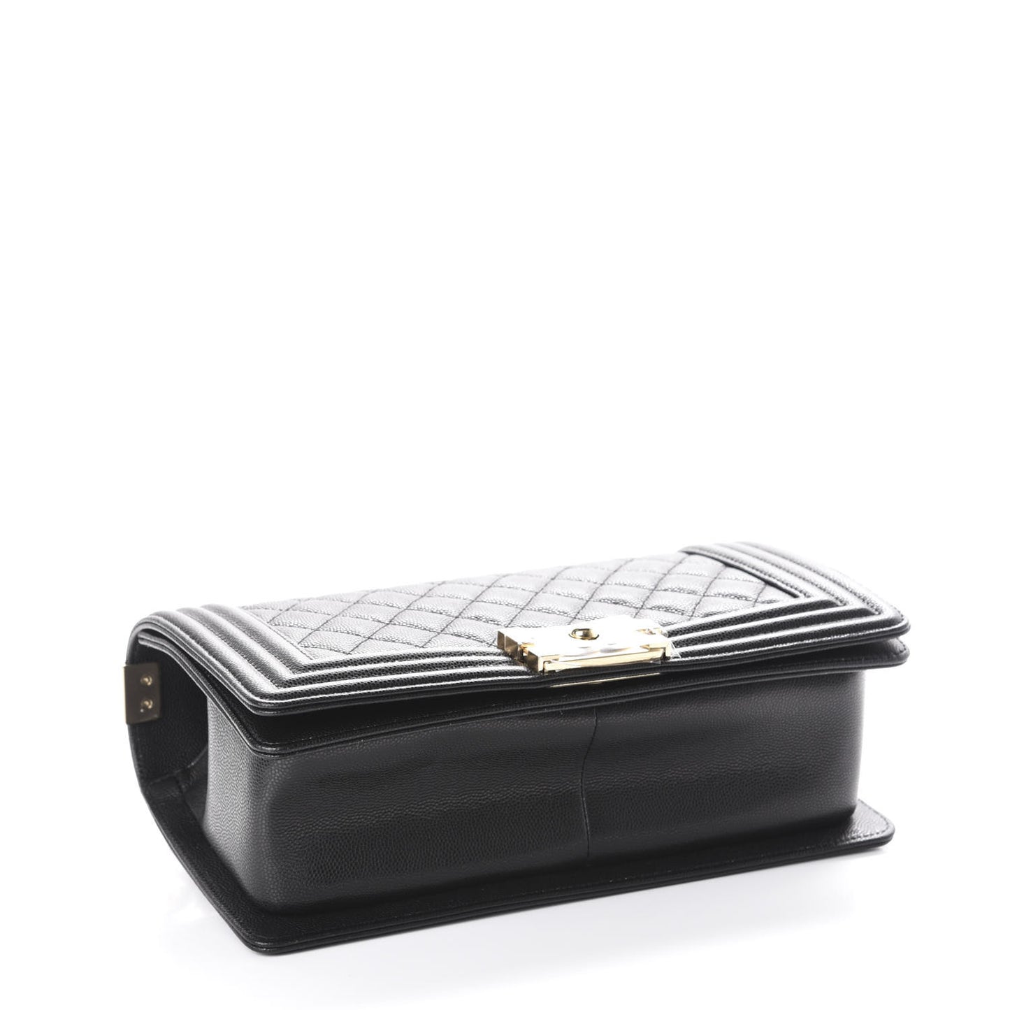 Caviar Quilted Medium Boy Flap Black