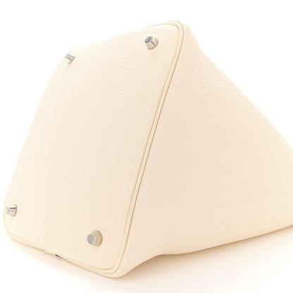 Hermes Taurillon Clemence Picotin Lock 22 MM Nata 10 of 12