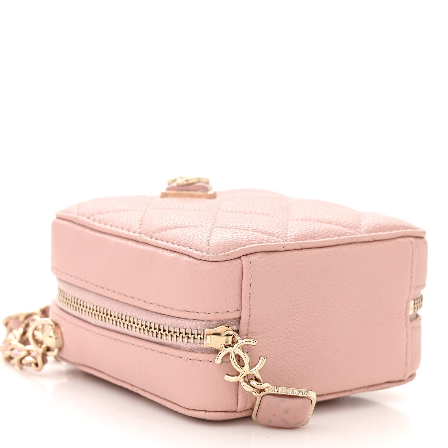 Chanel Caviar Quilted Clutch With Chain Light Pink 9 of 11
