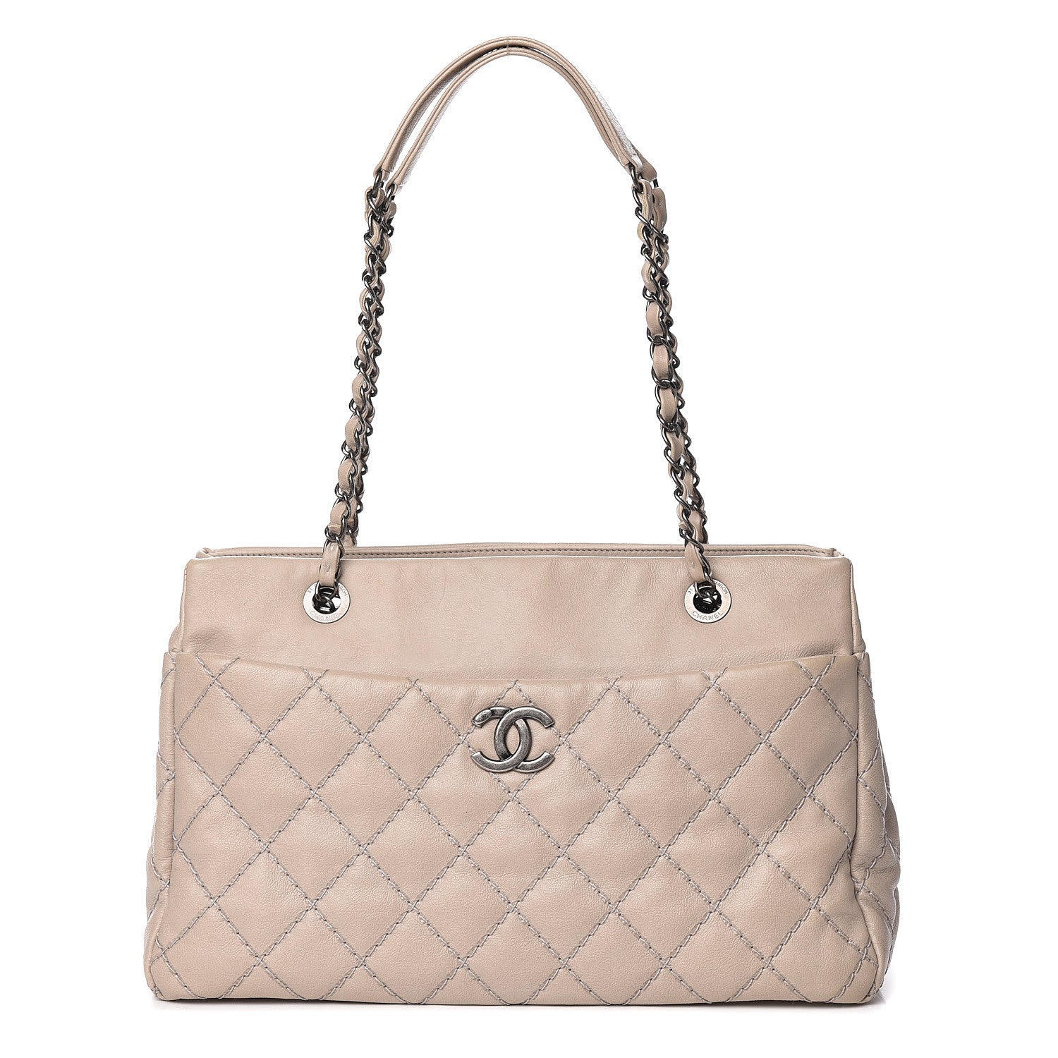 Chanel Calfskin Medium Stitch It Tote Beige 1 of 12