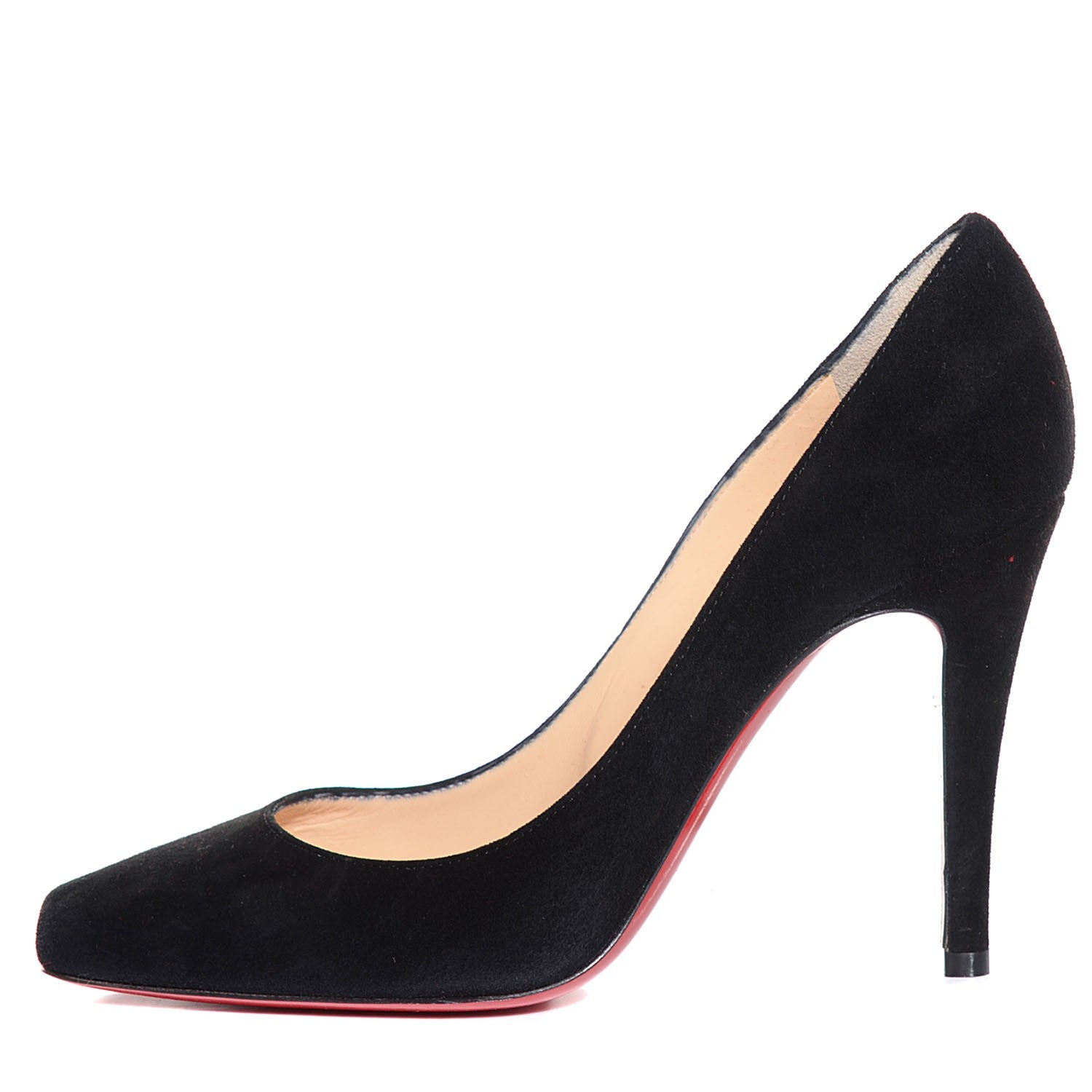 Christian Louboutin Suede Particule 100 Pumps 36.5 Black 1 of 6