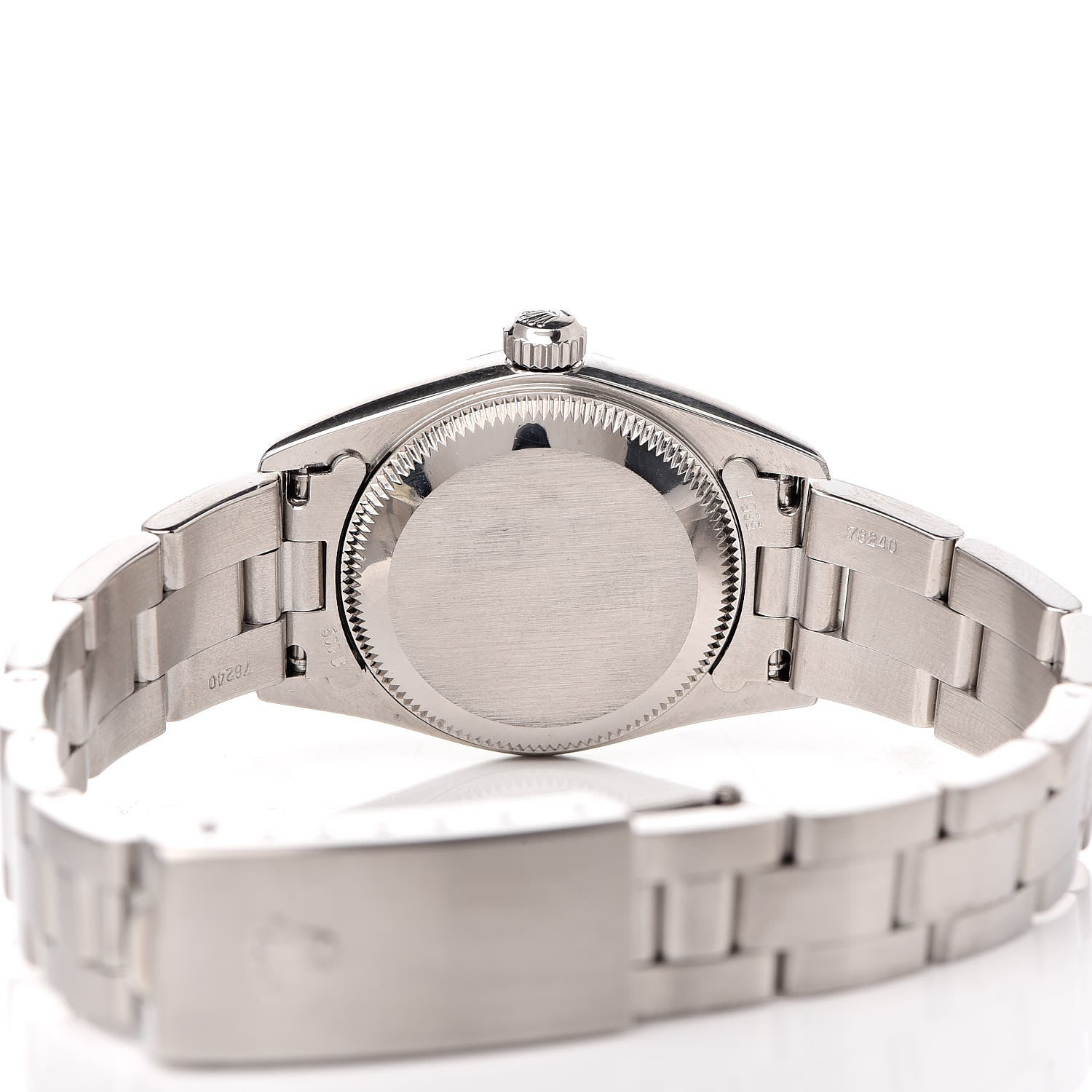 Rolex Stainless Steel 24mm Oyster Perpetual Watch Silver 76080 5 of 7