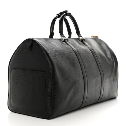 Louis Vuitton Epi Keepall 50 Black 2 of 12