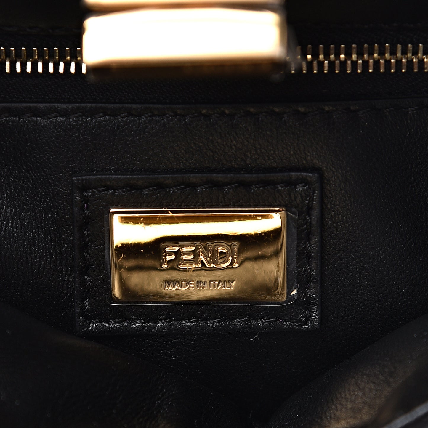 Nappa Crystal Star Embroidered XS Peekaboo Iconic Satchel Black