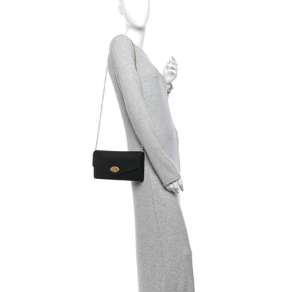 Mulberry Small Classic Grain Calfskin Darley Clutch Clay 2 of 10