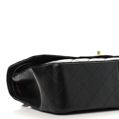 Chanel Caviar Quilted Jumbo Double Flap Black 10 of 11