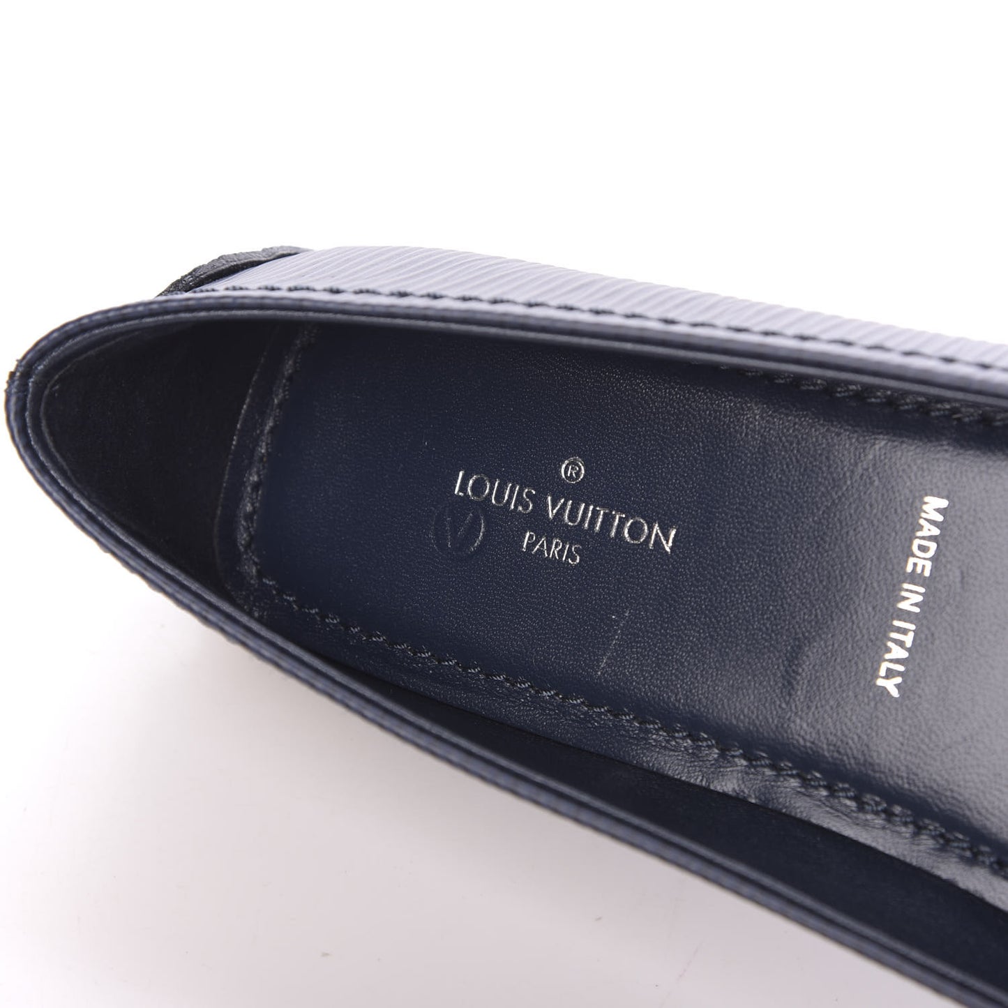 Epi Oxford Ballerina Flats 35.5 Indigo