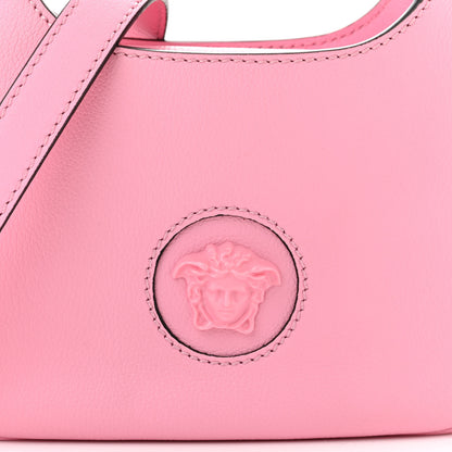 Versace Calfskin La Medusa Small Hobo Crossbody Pink 7 of 11