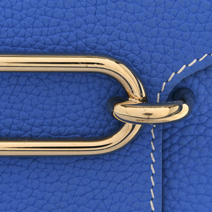 Hermes Taurillon Clemence Sac Roulis 23 Bleu Hydra 14 of 14