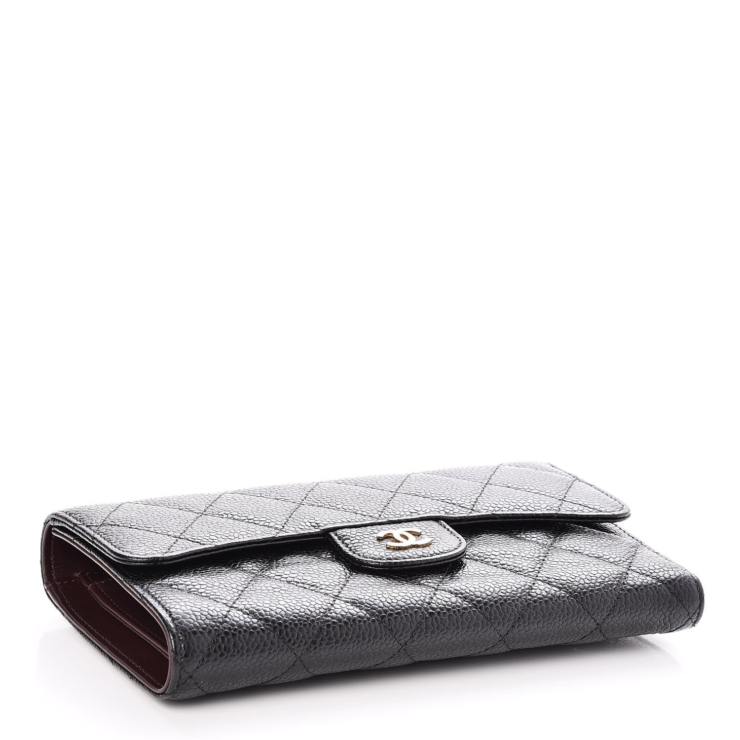 Chanel Caviar Quilted Large Flap Wallet Black 4 of 9